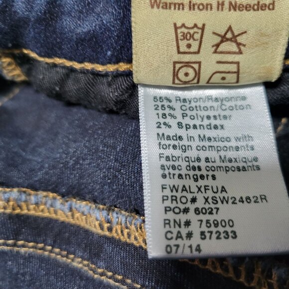 Big Star Alex Skinny Jeans Womens Size 27 Low Rise Dark Wash Denim Pants - Picture 6 of 6